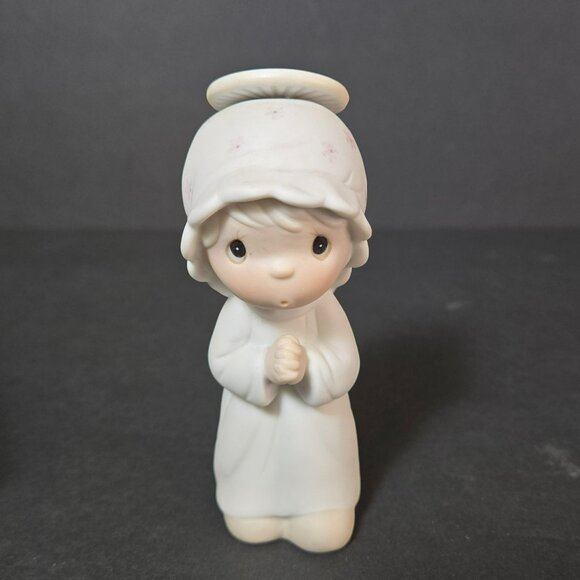 Precious Moments Jonathan & David 1982 The First Noel Porcelain Angel Figurine - Picture 2 of 10